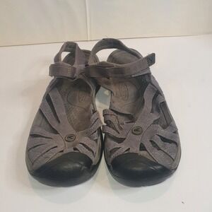 Keen Rose Women Sandals Gray Ankle Strap Hiking Sz 10.5-11 Brindle Shitake